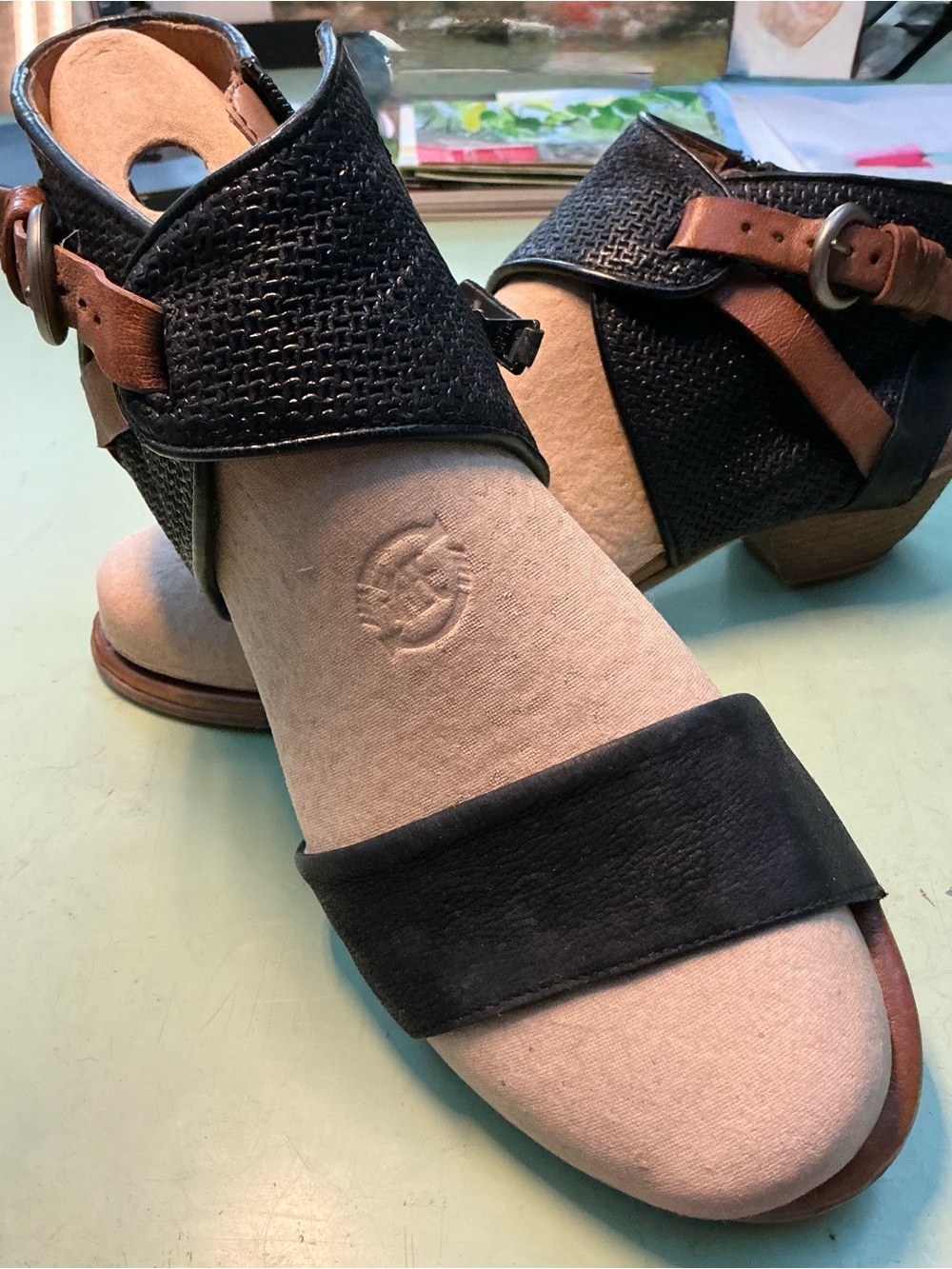 Miz Mooz Black Cheerful Sandals Size 11 (42)